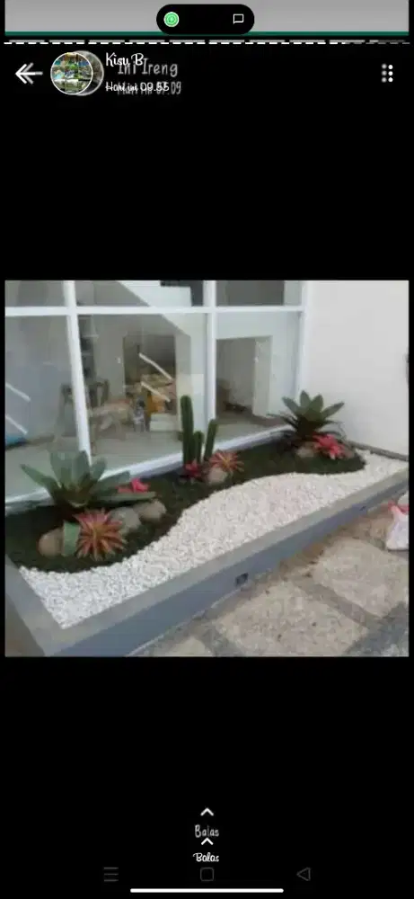 Taman kering minimalis