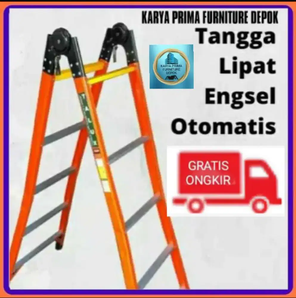 Tangga Lipat, aluminium kuat awet baru 1,75 meter 1.050.000free ongkir