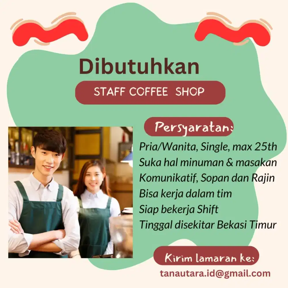 Lowongan Kerja Staff Barista Coffee Shop