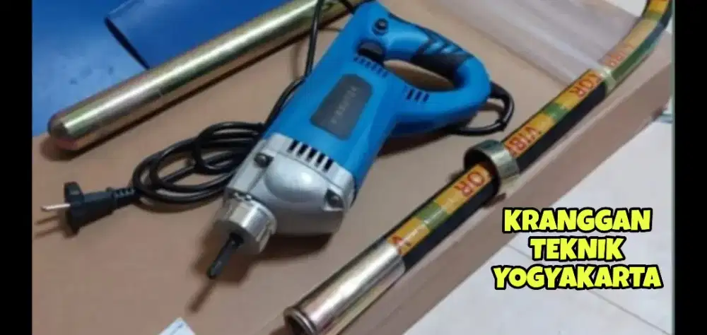 (KRANGGAN TEKNIK)mesin bor concrete vibrator cor pemadat cor beton