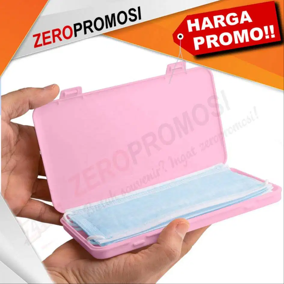 Souvenir Kotak Penyimpanan Masker Travel Multifungsi