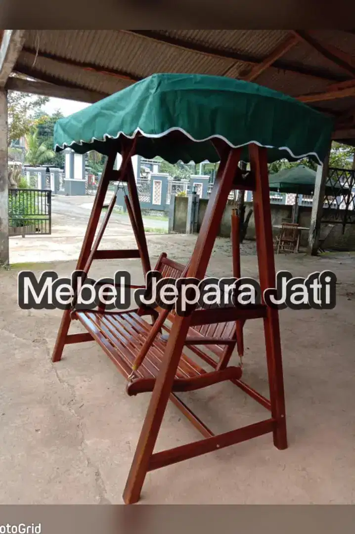 Ayunan kayu jati outdoor