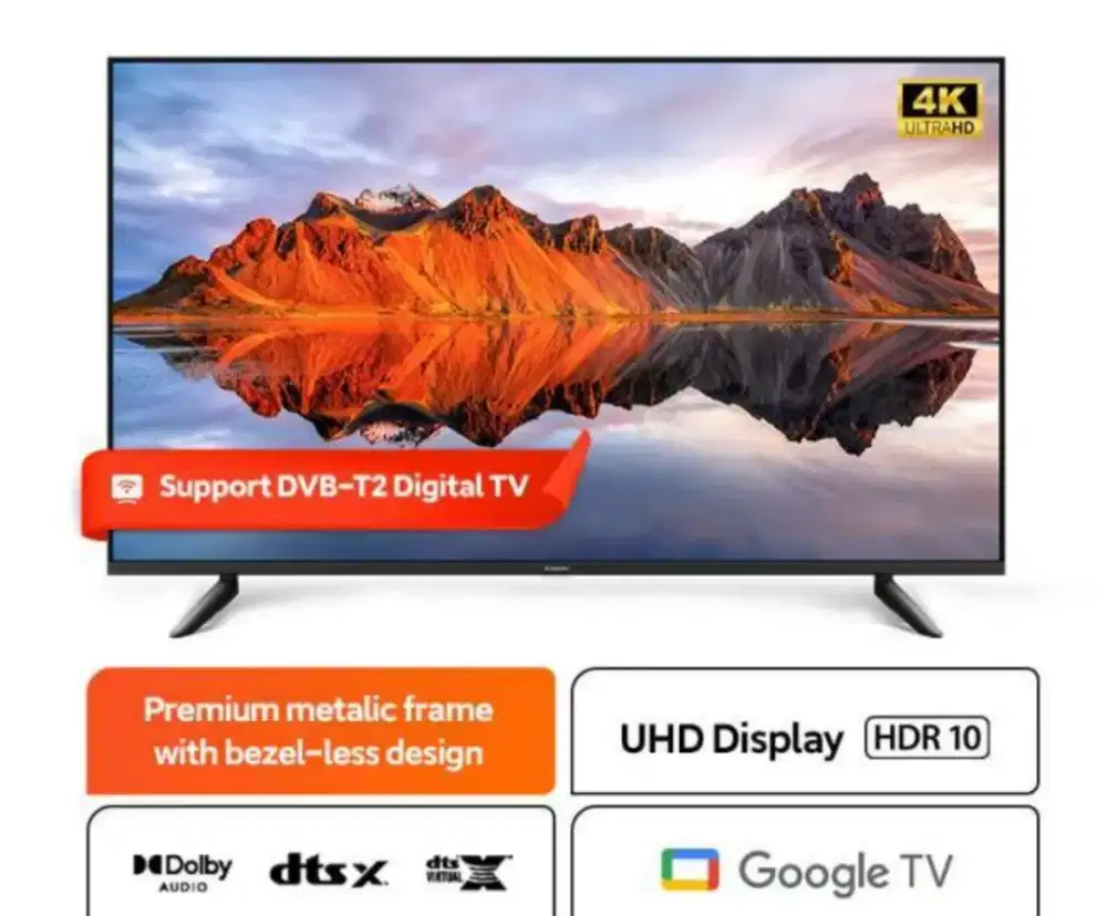 Xiaomi TV A Series 55 Google TV Android 11 UHD 4K Dolby HDMI Resmi
