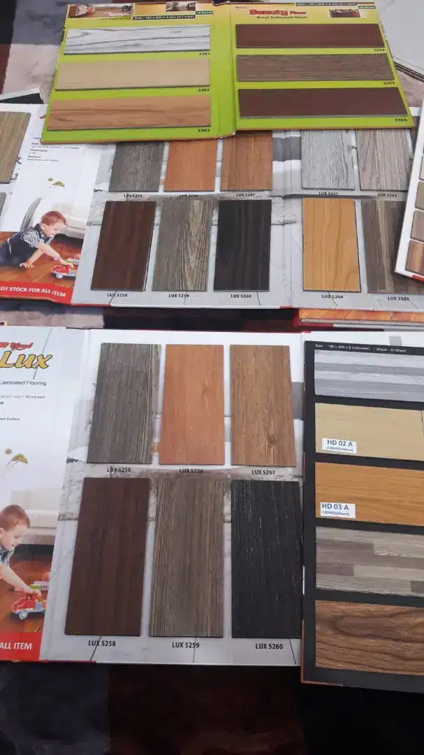 Vinyl kayu lantai siap kirim