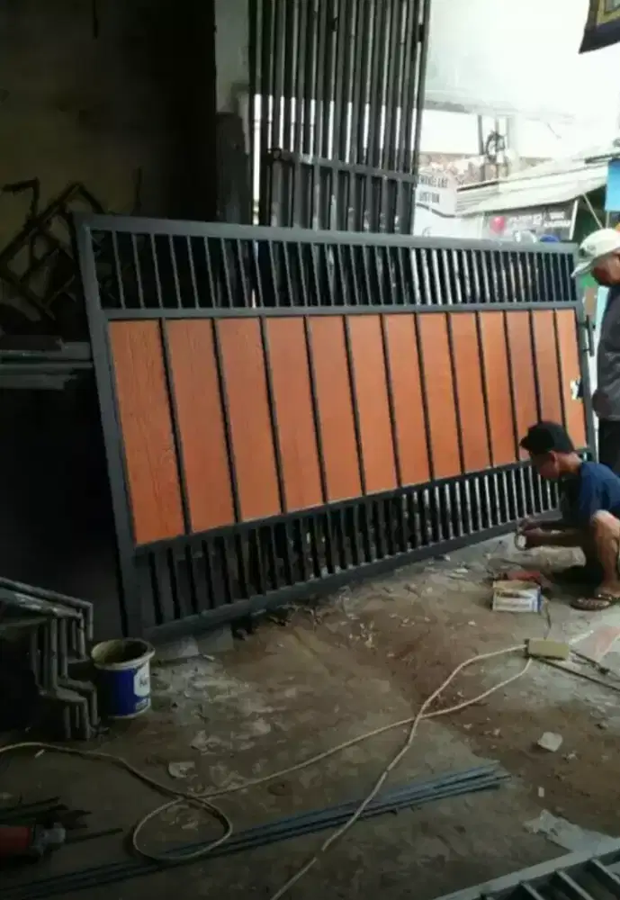 Pagar besi minimalis kanopi tralis dll