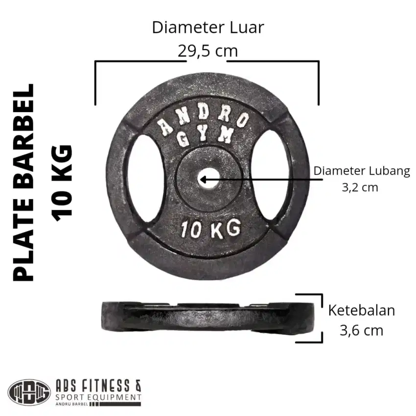 Plate Barbel Besi 10kg