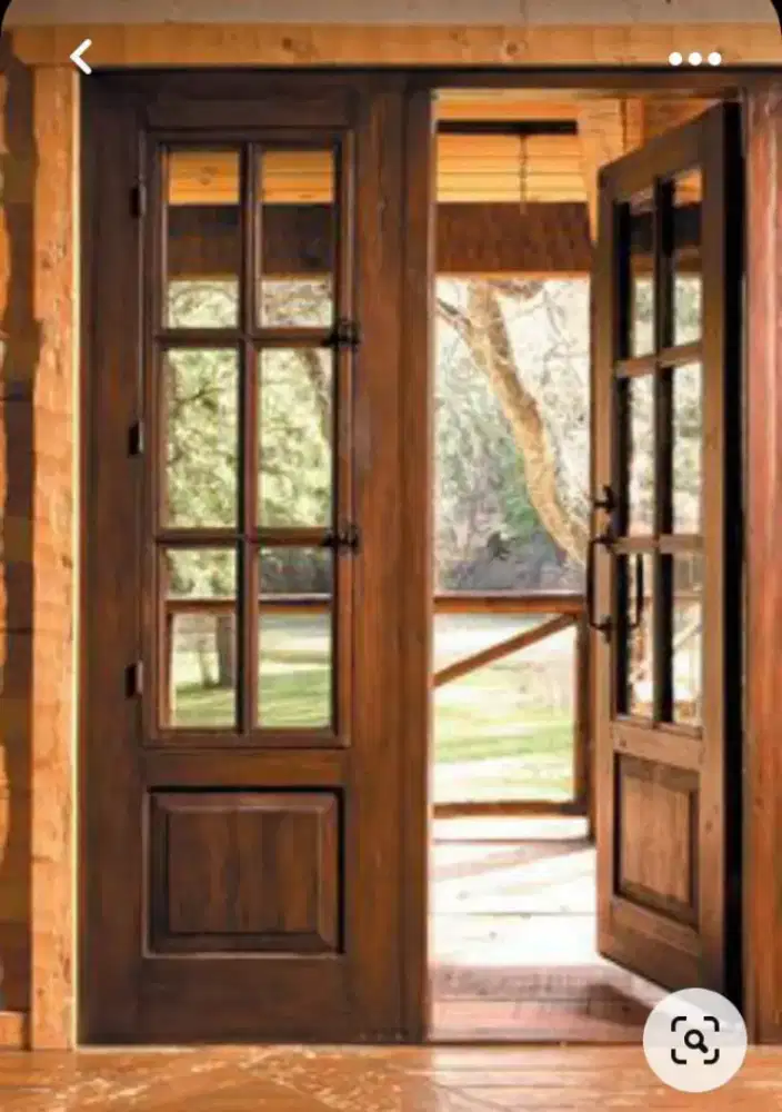 Kusen Daun pintu + kusen jendela utama kaca