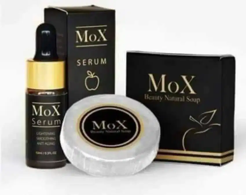 MoX Sabun wajah 15 gr + Serum wajah 10 ml.