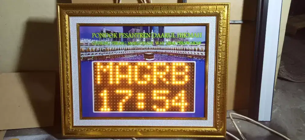 JAM SHOLAT DIGITAL OTOMATIS 40cm x30 cm