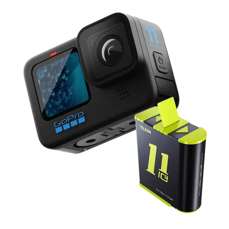TELESIN Baterai GoPro Hero 9/10/11/12 Black 1750mAh Battery Go Pro