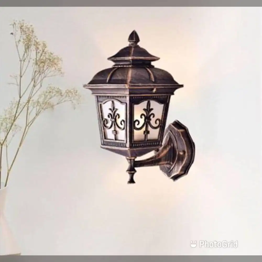 Lampu hias pilar klasik lampu tempel dinding klasik eropa