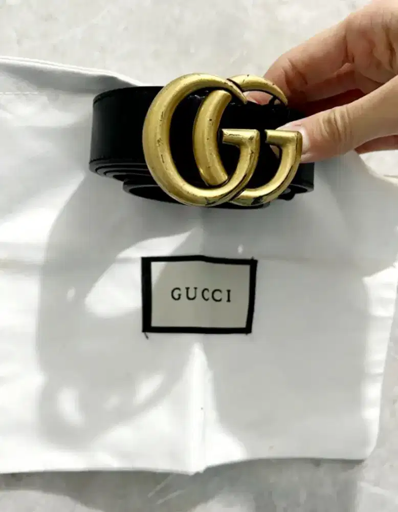GUCCI BELT UNISEX WOMAN/MAN MADE IN ITALY JNE SICEPAT LION NO COD