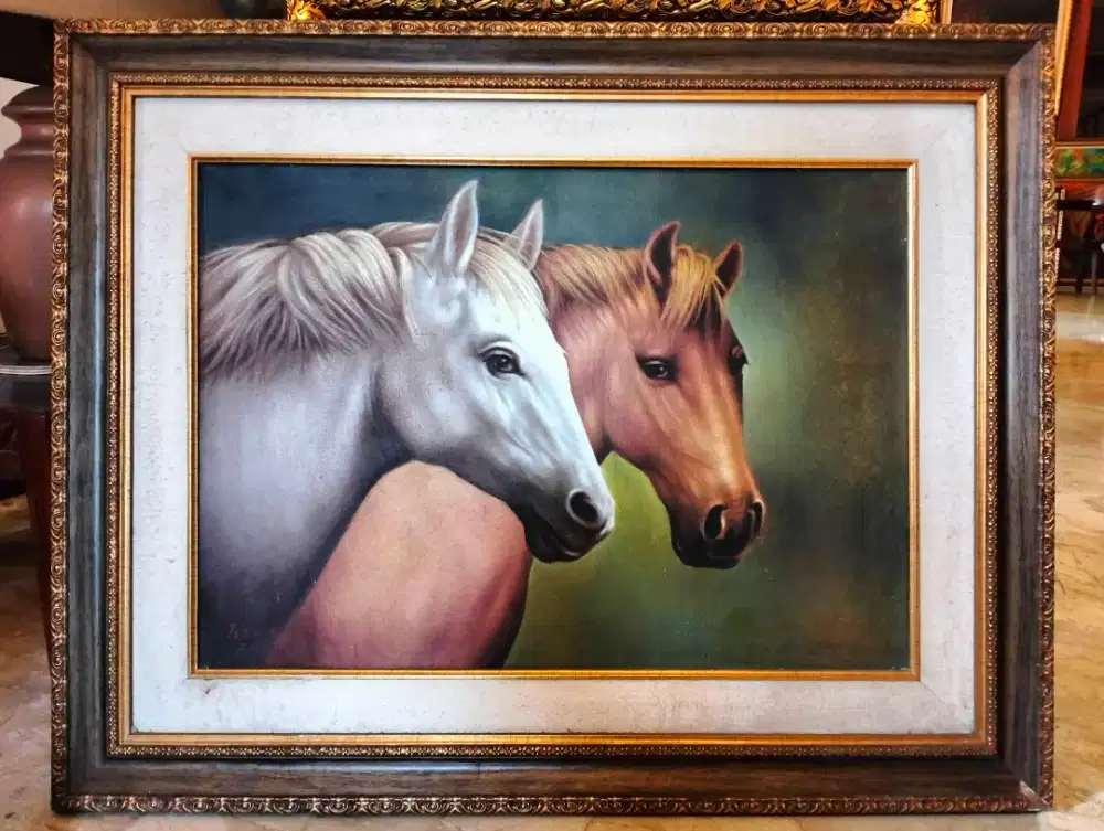 Lukisan  ' sepasang kuda '