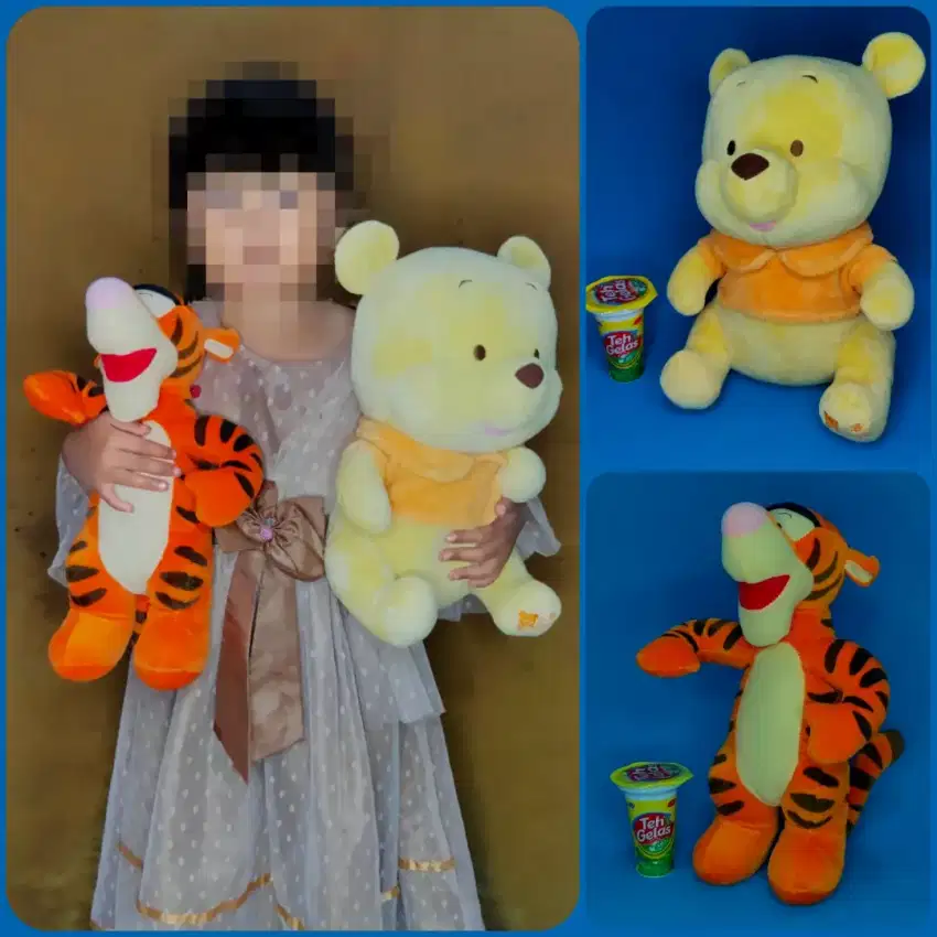 Boneka Winnie the Pooh dan Tiger Original Disney Pooh Baby