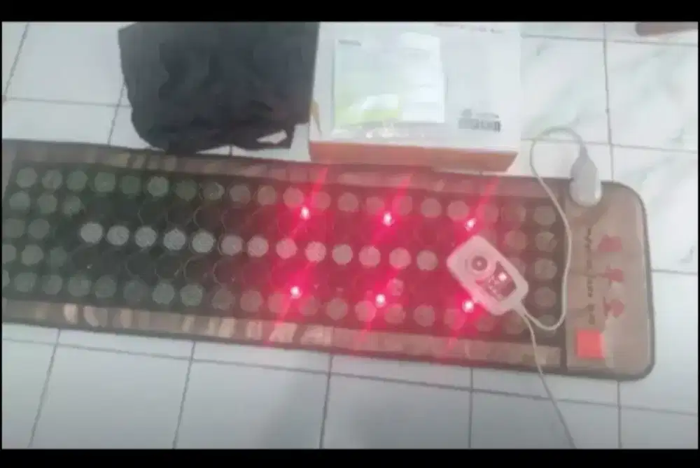 Matras kesehatan batu asli korea lengkap tas dan remotenya