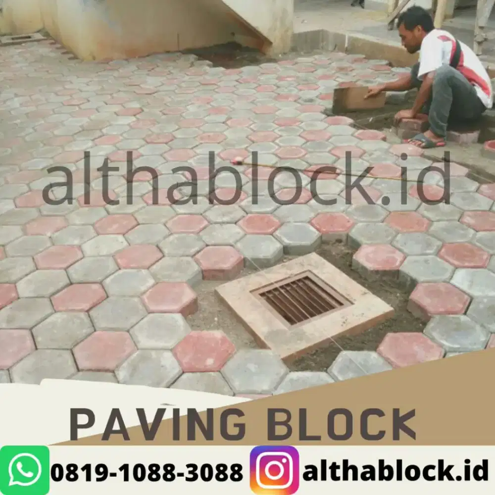Jasa pemasangan paving block conblock kanstin grass blok paping aspal