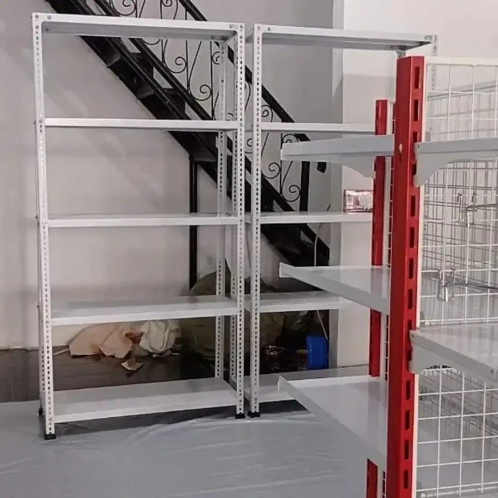 Rak besi siku  5 dan 4 susun 100x40x200cm CD010 
Bisa COD Ready stok