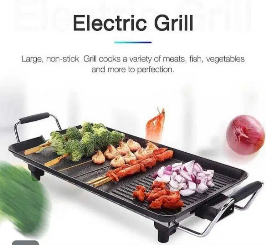 Hot Plate Listrik Panggang Grill Pan Pemanggang Steak Idealife Electri