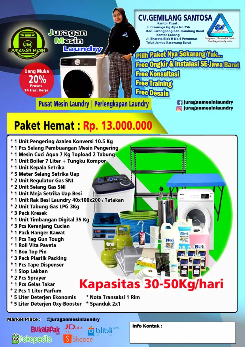 Paket Usaha Laundry Murah