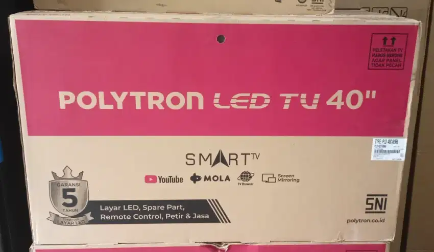 Led polytron 40 Full HD Smart tv FHD Usb Movie Hdmi garansi 5