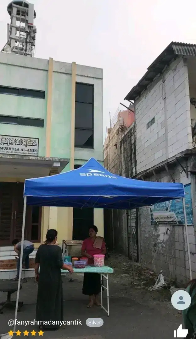 Tenda Jualan/Bazar Speeds Besi dan Anti Air