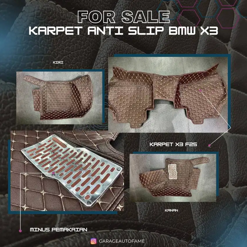 KARPET ANTI SLIP BMW X3 F 25