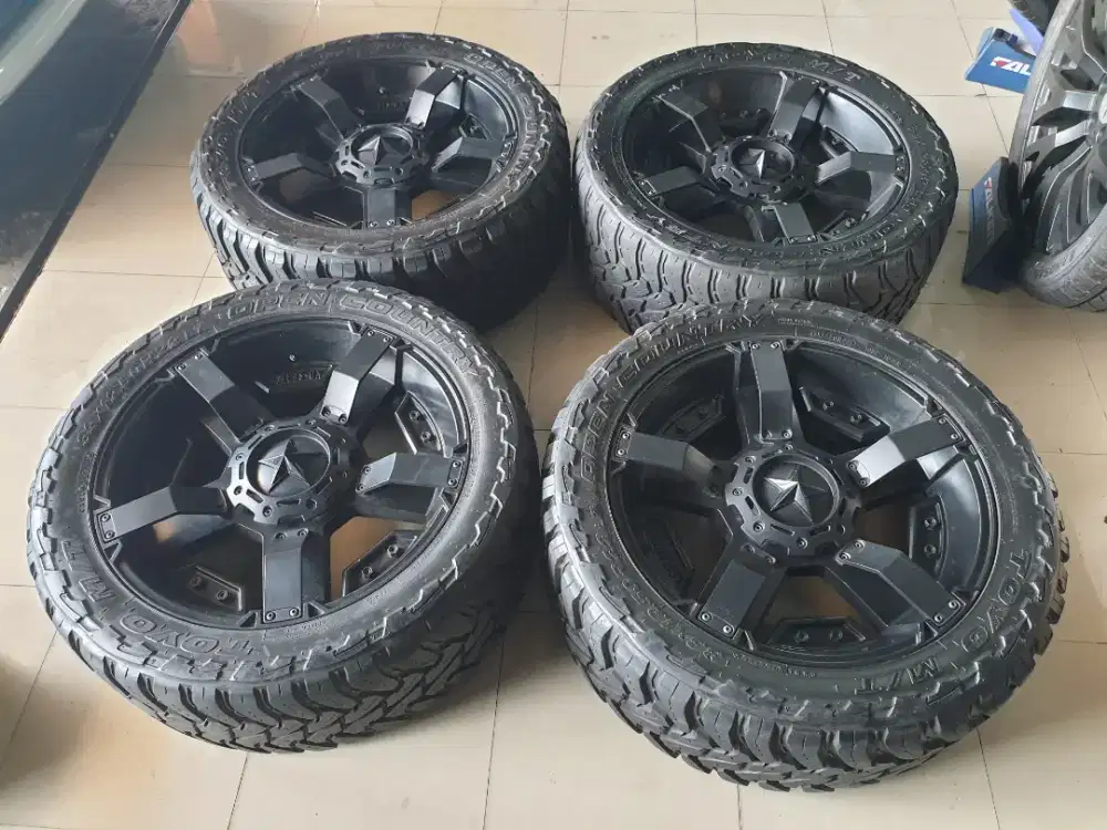 Velg KMC 22 asli pcd 6x139,7  90%+Ban Acc MT 100% New paket Murmer