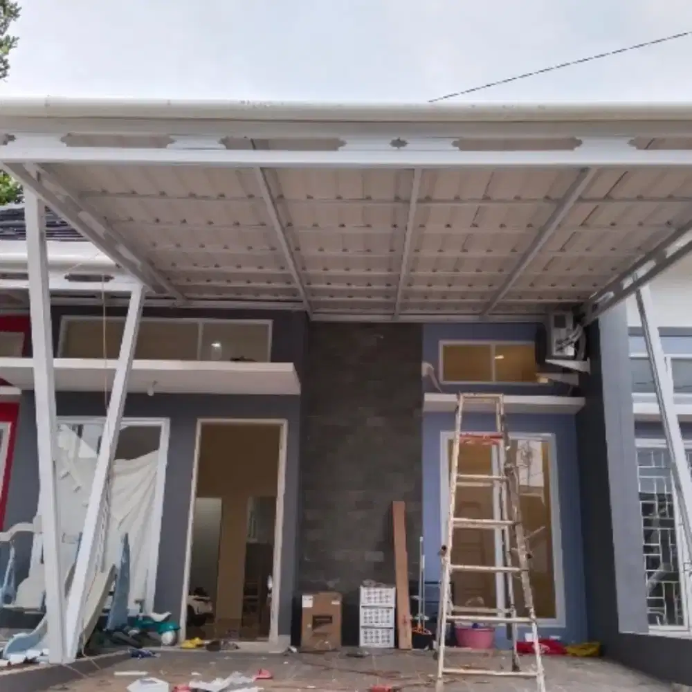 Melayani pemasangan kanopi baja ringan atap alderon