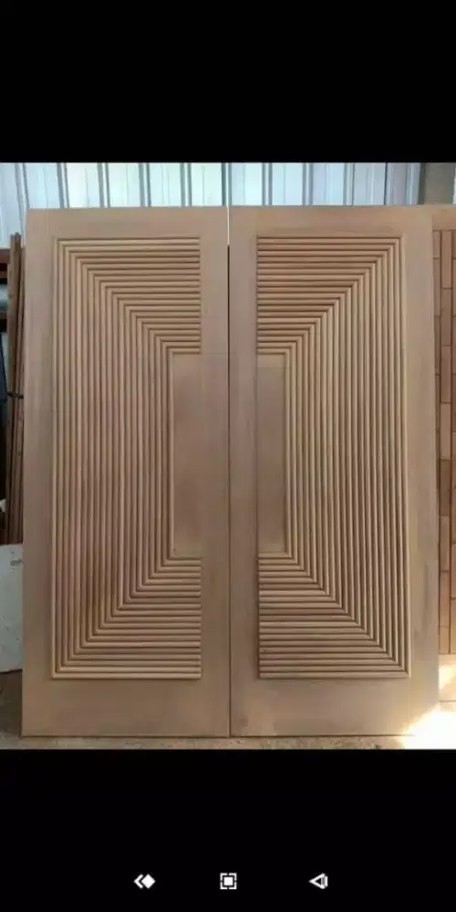 Pintu-pintu motif bahn kayu kamper samarida
