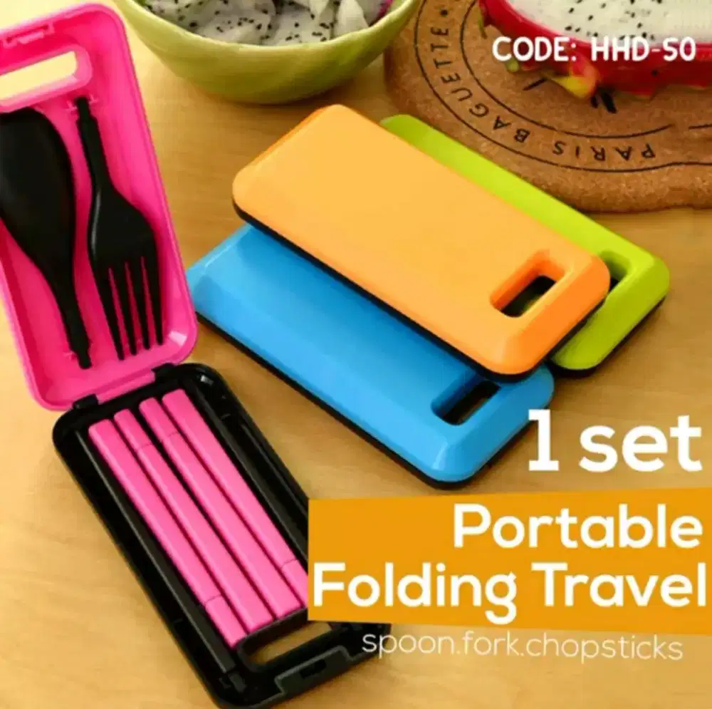 Set Peralatan Makan Sendok Sumpit Garpu - Korean Style