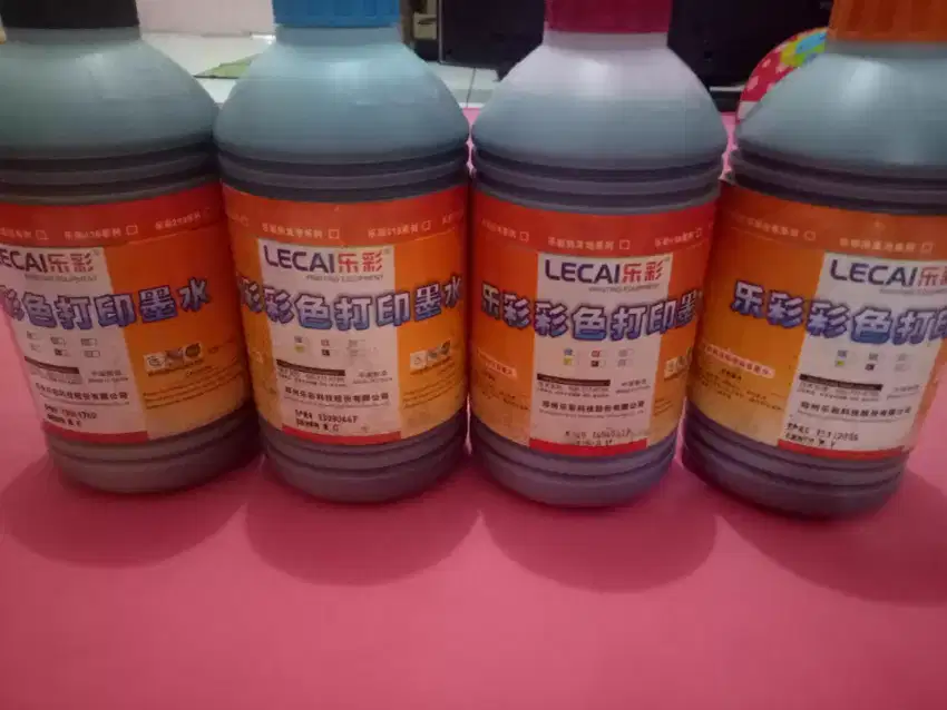 DYE INK / Tinta Indoor LECAI ORIGINAL 7 Botol, 1 Liter/Botol 95rb