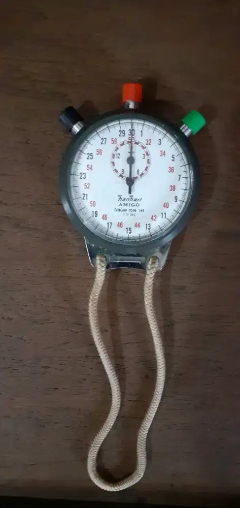 Stopwatch merk hanhart amigo jerman asli orisinil masih baru
