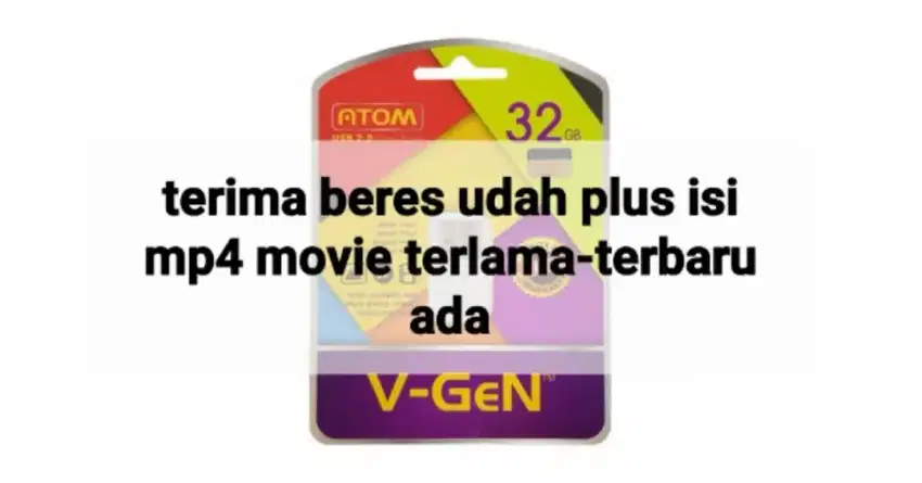 Flasdisk usb vgen 32gb new bonus isi req siap pakai