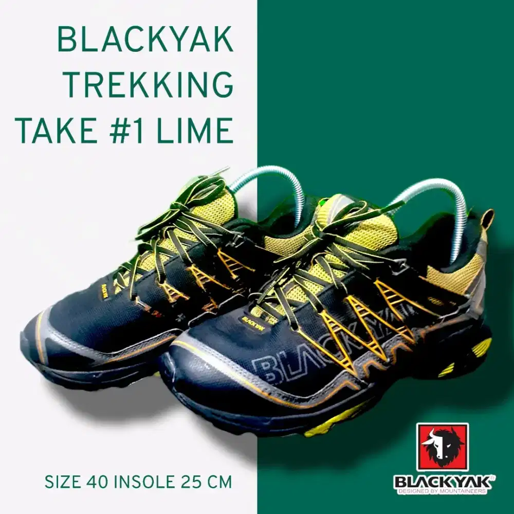 Sepatu Running Outdoor Black Yak