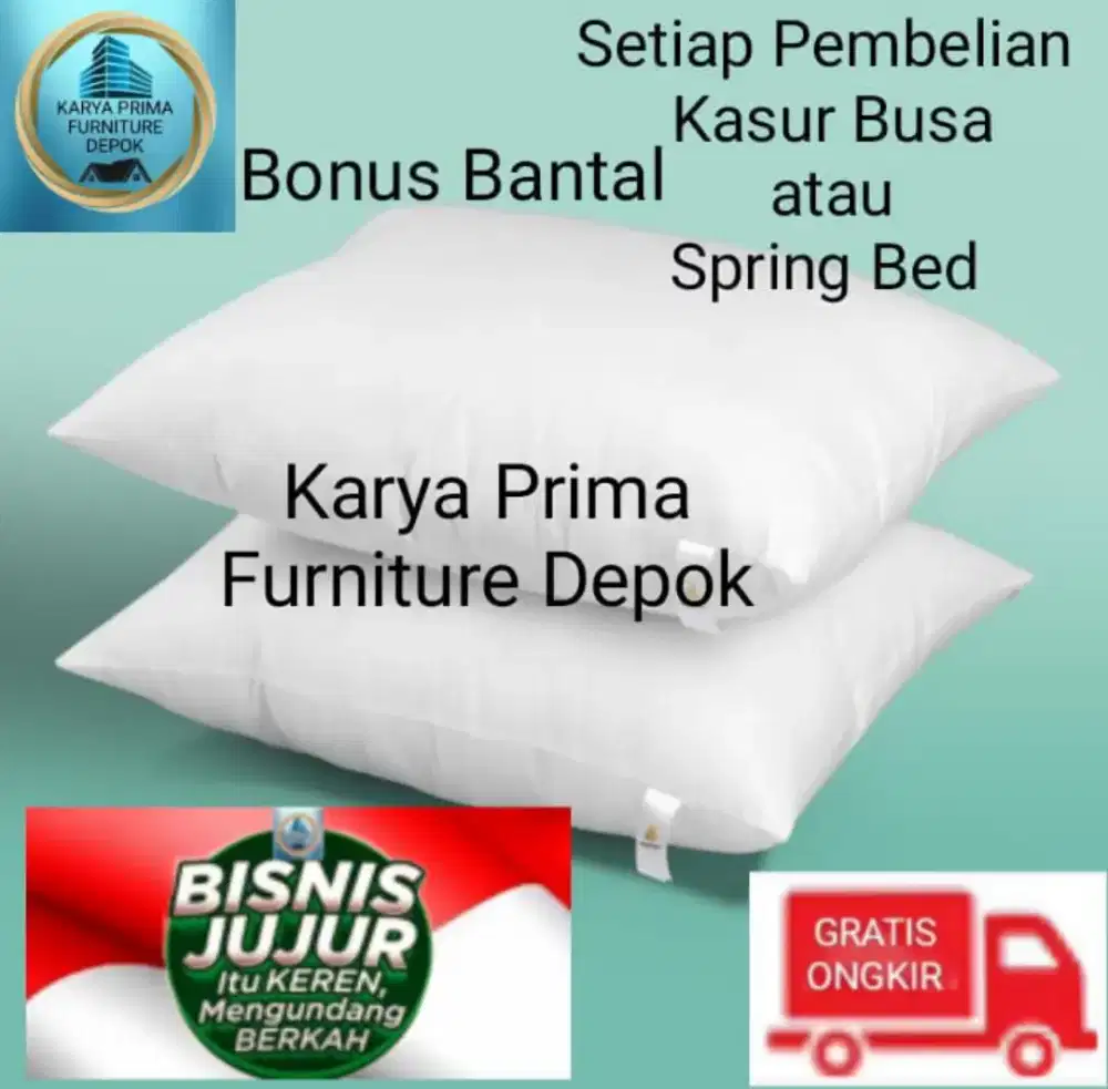 Spring Bed Guhdo Standard 180x200 free ongkir 1.900.000 Bonus Bantal.