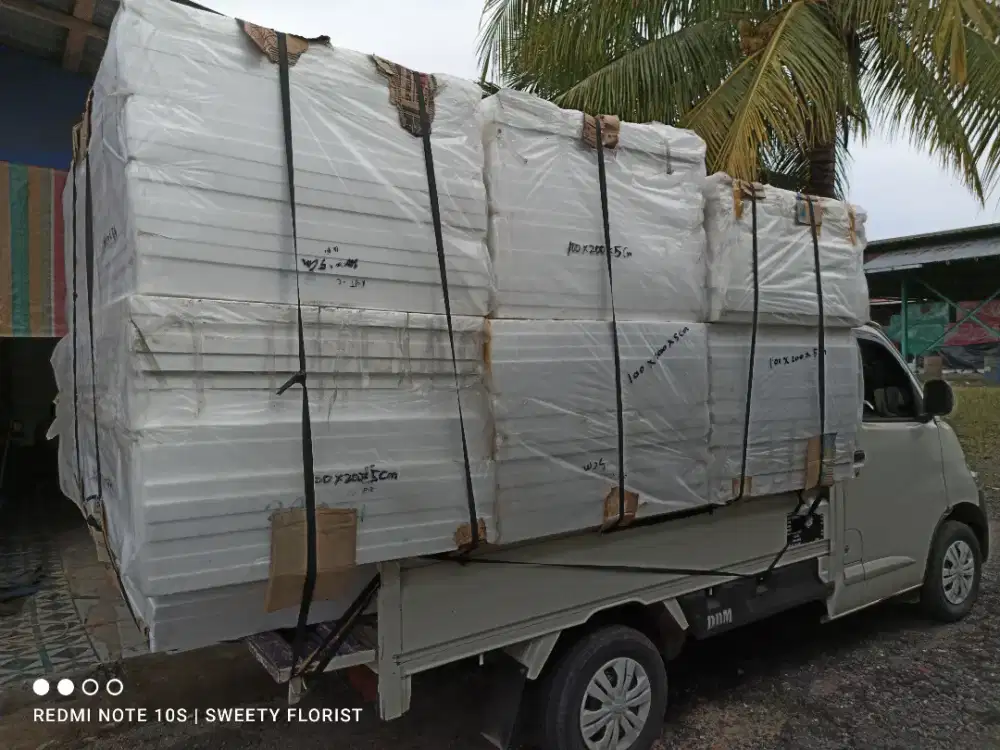 Styrofoam untuk sekat cor proyek dan rumah walet.