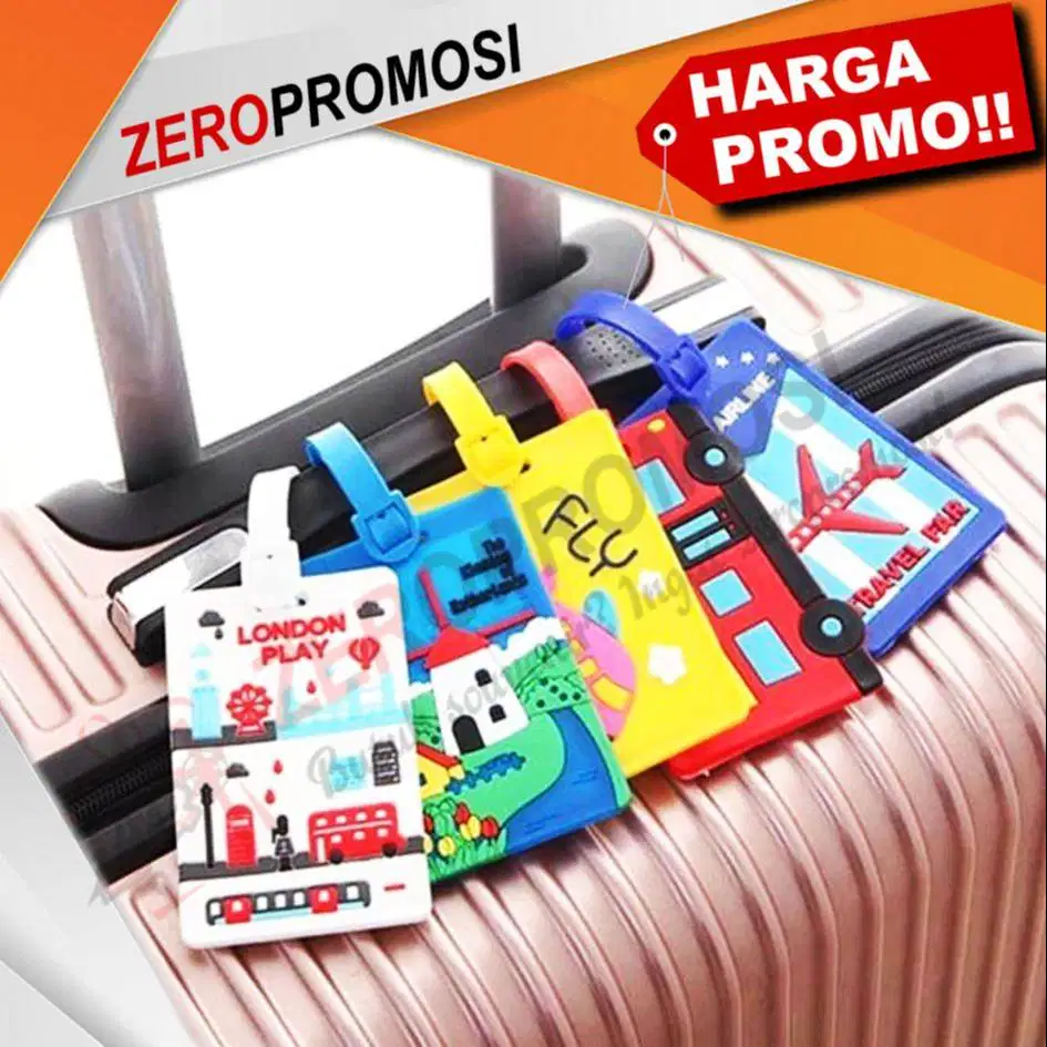 Souvenir Tag Label Koper Luggage Design Custom Termurah