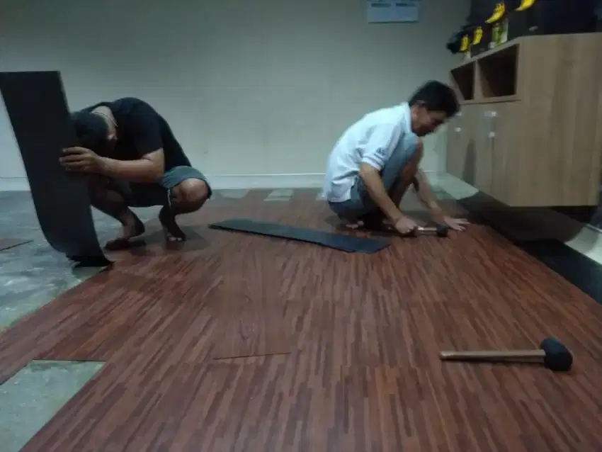 Lantai kayu vinyl ready stock harga murah