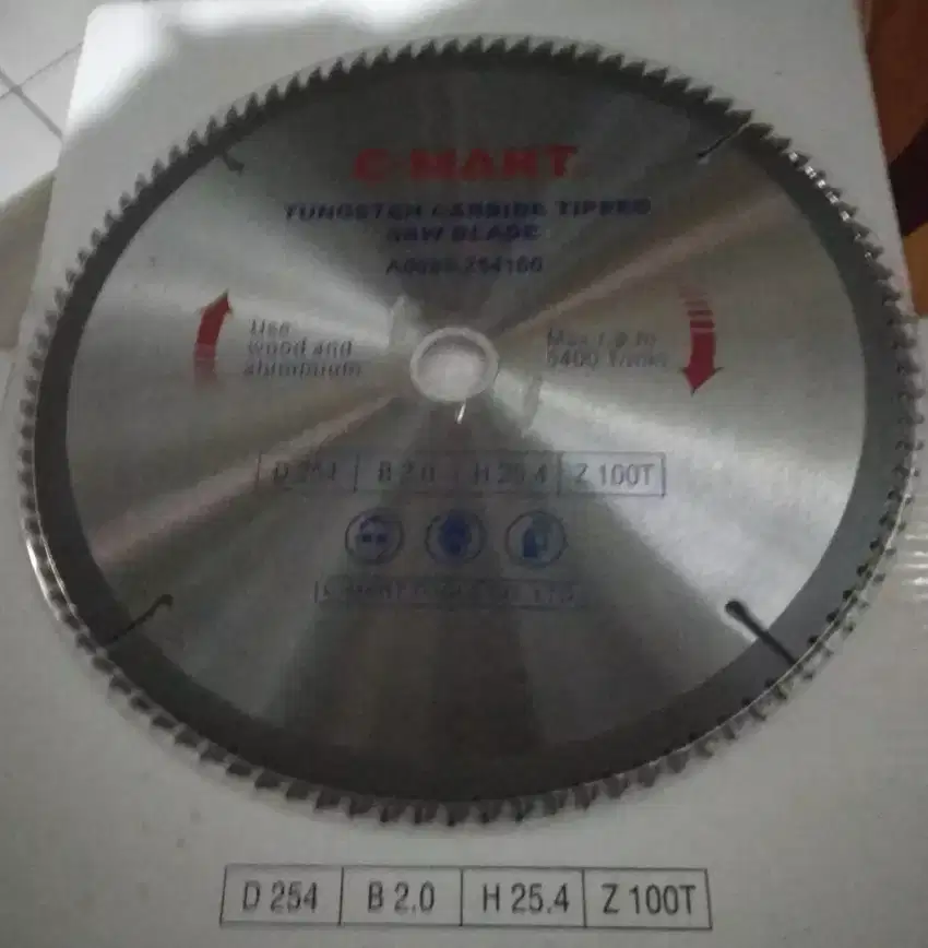 Mata Potong Alumunium CMART 10 inc 100T Circular Saw Thaiwan Blade 254