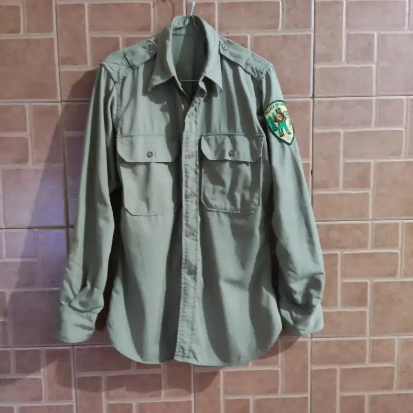 kemeja shirt khaki US Army WWII