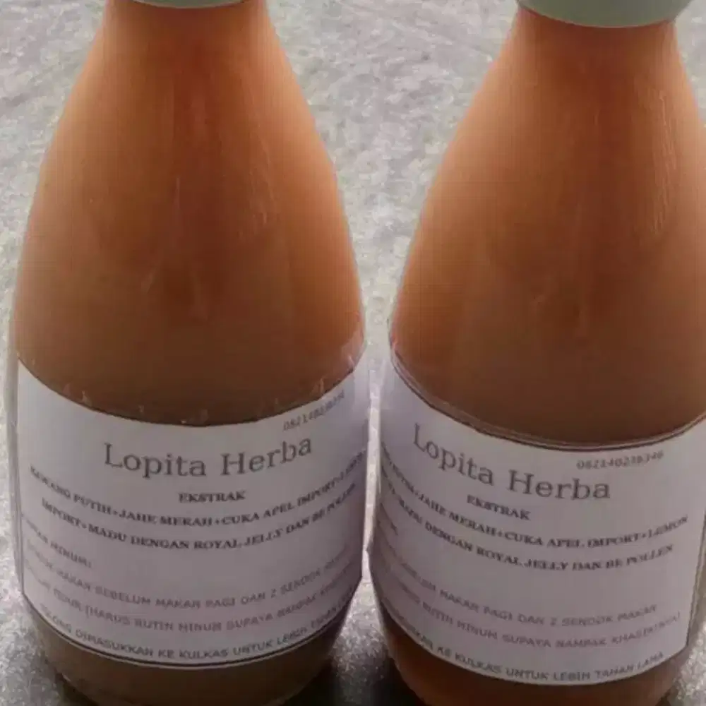 Ekstrak bawang putih tunggal jahe merah cuka apel lemon madu 300 ml