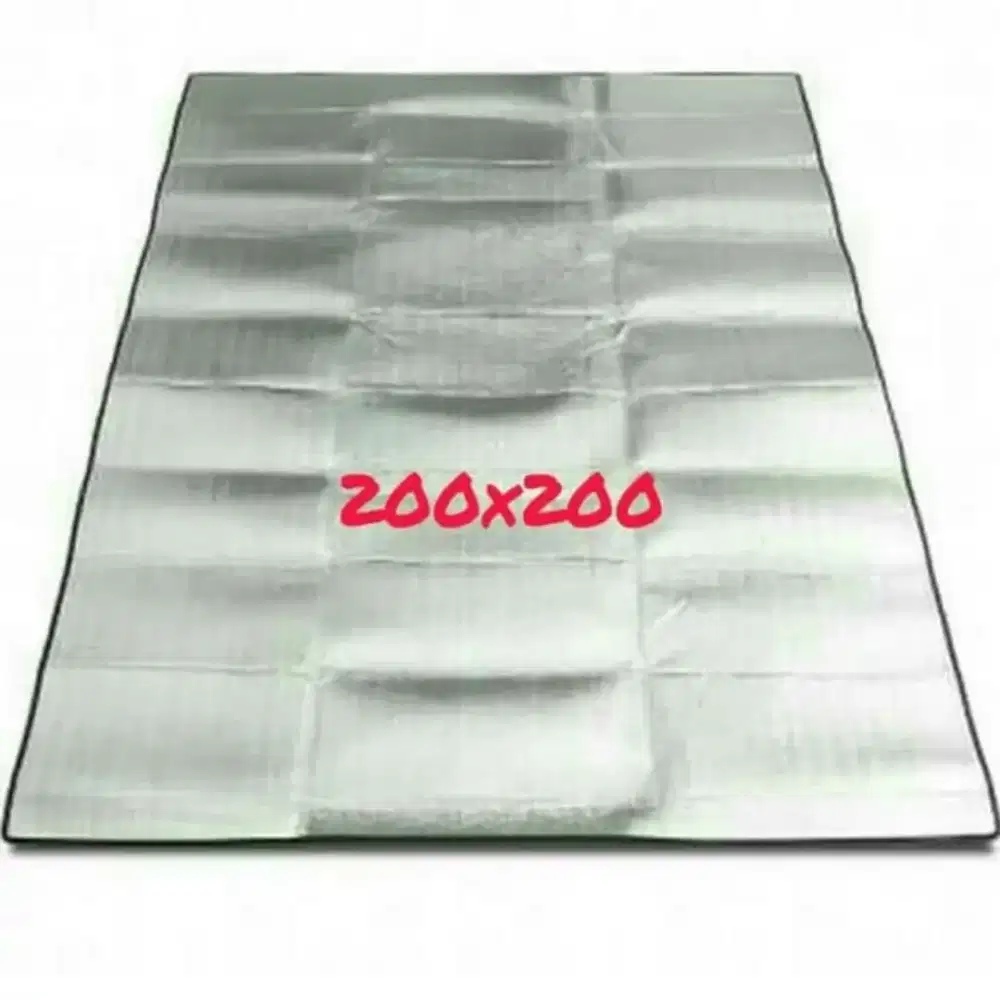 Matras camping gunung tenda alumunium foil besar 200x200