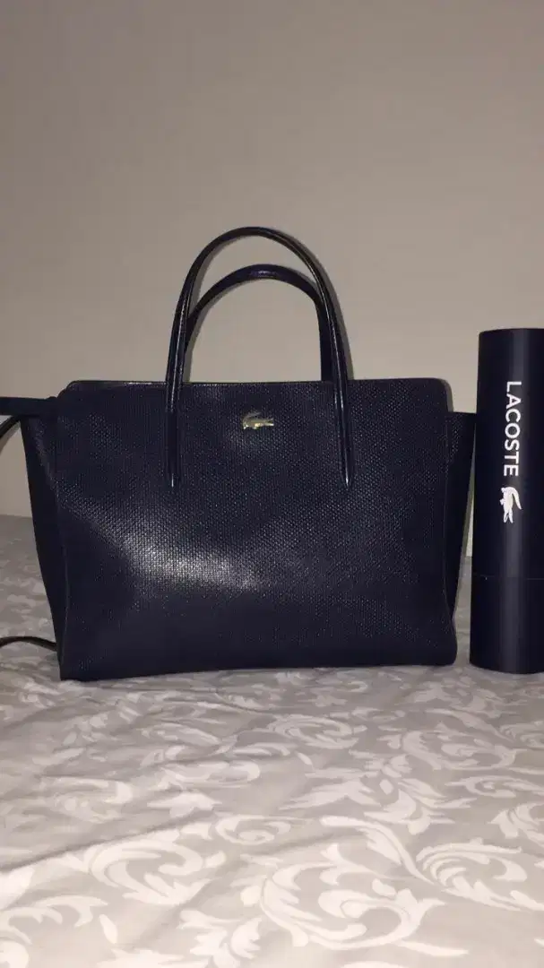 Tas Lacoste women chantaco tote bag dan payung belum pernah dipakai