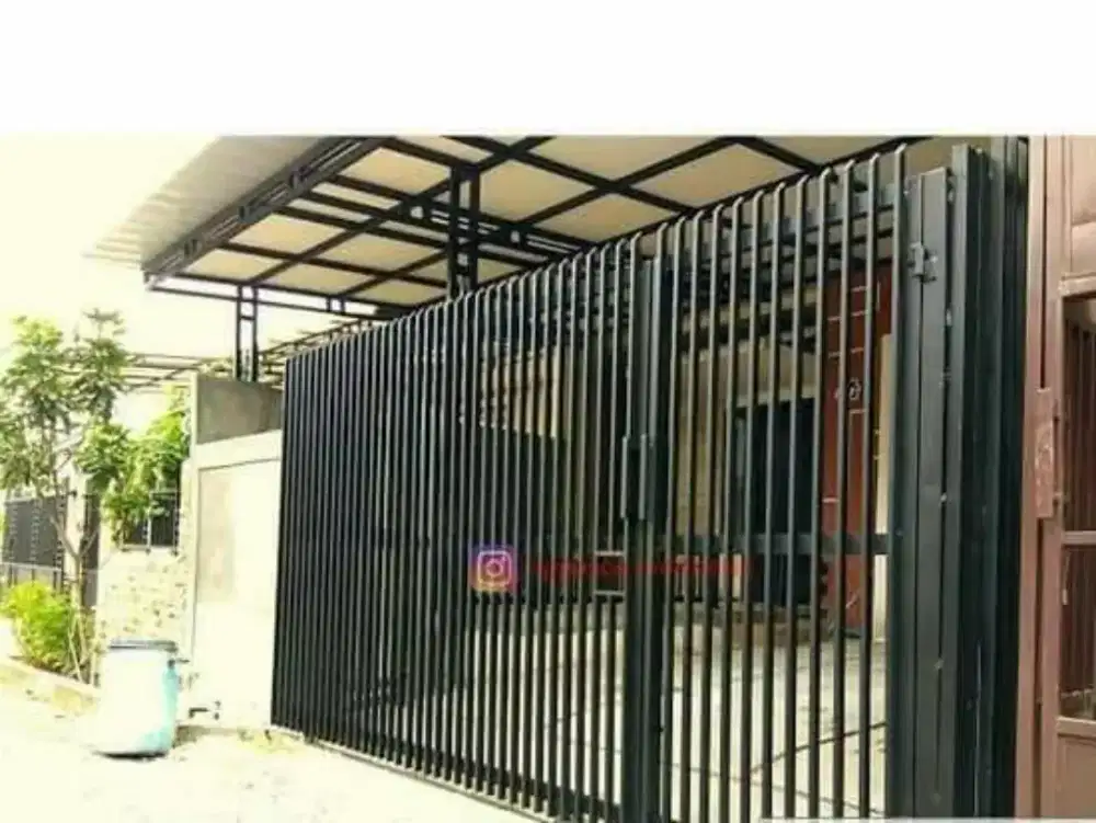 Pintu pagar minimalis