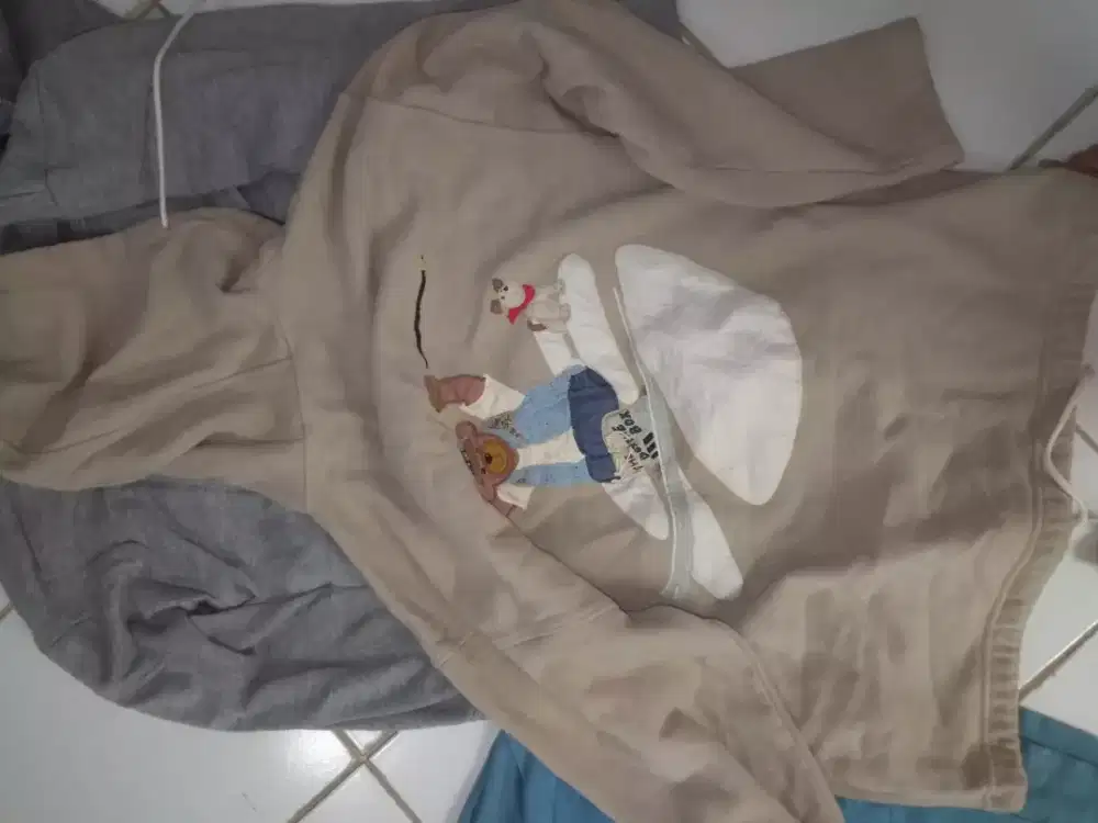 jaket ukuran jumbo gambar bear barang luar