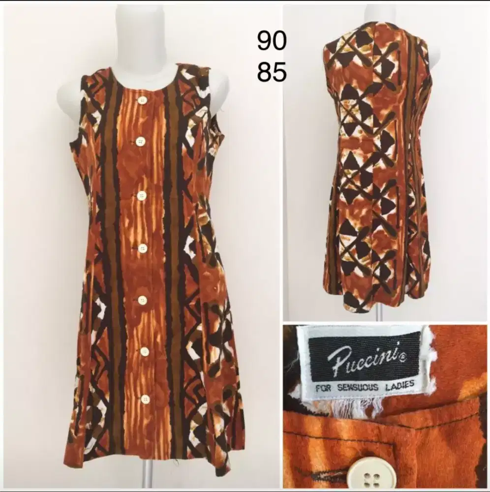 Preloved dress etnik batik