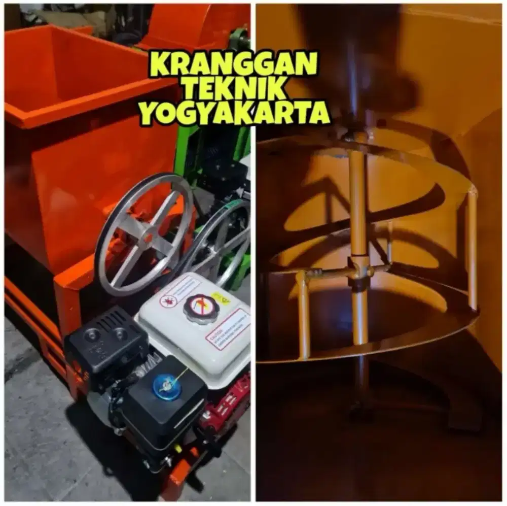 (KRANGGAN TEKNIK)mixer pencampur pakan ternak pengaduk kompos