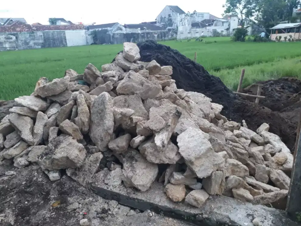 Batu Pondasi Batu Putih, Batu Kali, Batu Sindet