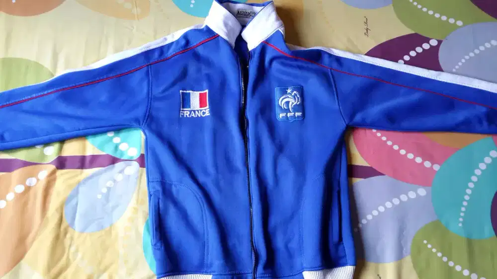 Jaket Anak Club Bola  FRENCH  ukuran anak TK, Minus Resleting Rusak