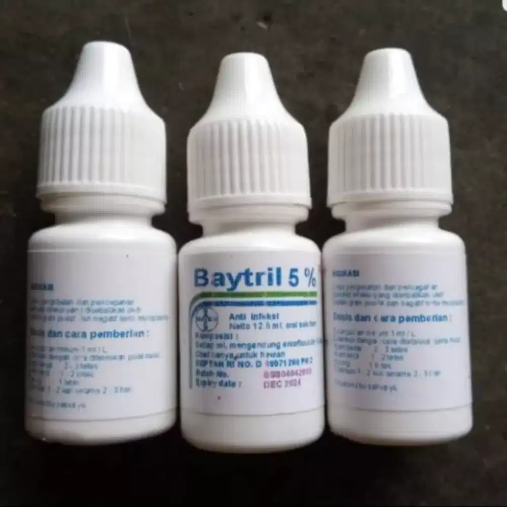 Obat antibiotik mencret hewan (kucing,ayamdll) 12,5 ml snot baytril 5%